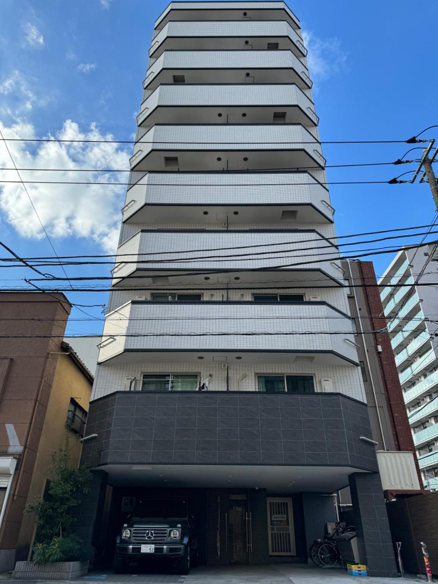 Calum Asakusa Imado Tokyoカルム浅草今戸ツインルーム新築民泊東京浅草隅田川今戸神社近くスカイツリー見えるコンビニコインランドリー近くある浅草駅まで徒歩圏内アクセス便利成田空港羽田空港銀座渋谷東京駅直通 Exterior photo